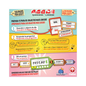 20 Paus Por Isso, Portugûes Jogo de Tabuleiro