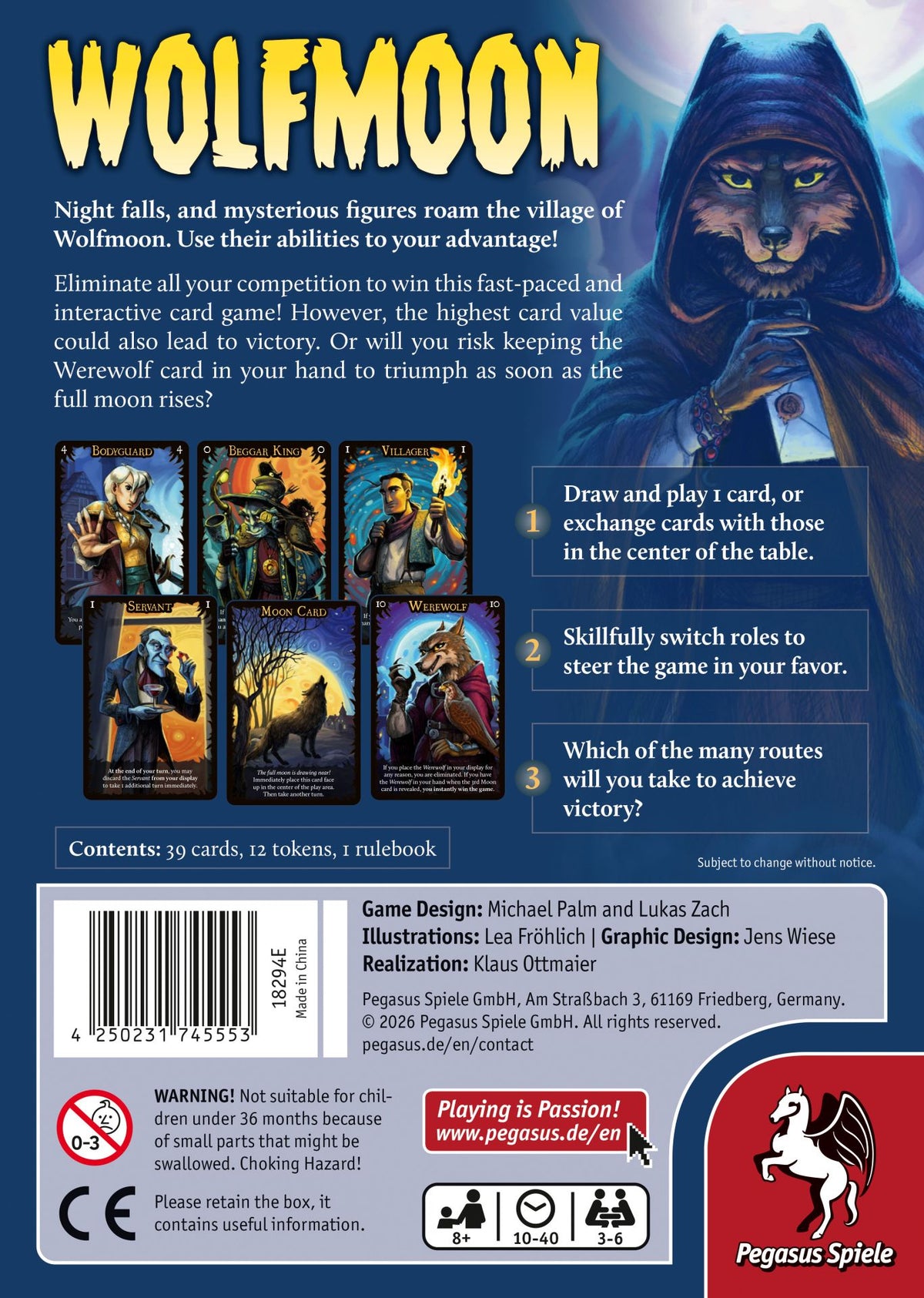 Wolfmoon Board Game, English
