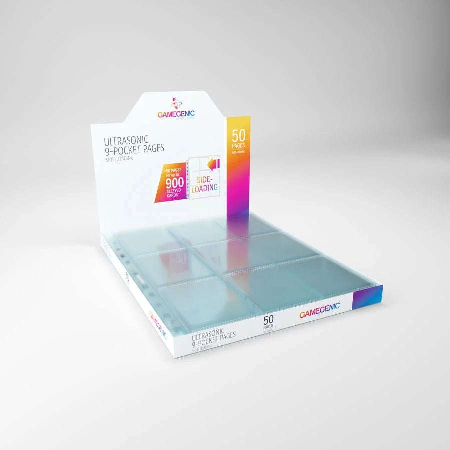 Gamegenic Ultrasonic: 9 páginas de bolsillos de carga superior, 225 x 290, 50 hojas