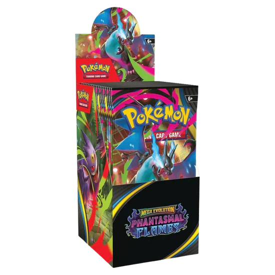 Pokémon TCG – Scarlet & Violet Phantasmal Flames Half Booster Display (18 Packs, English)