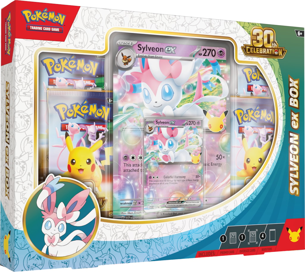 Pokemon 30th Celebration Ex Tin - Sylveon, English Edition