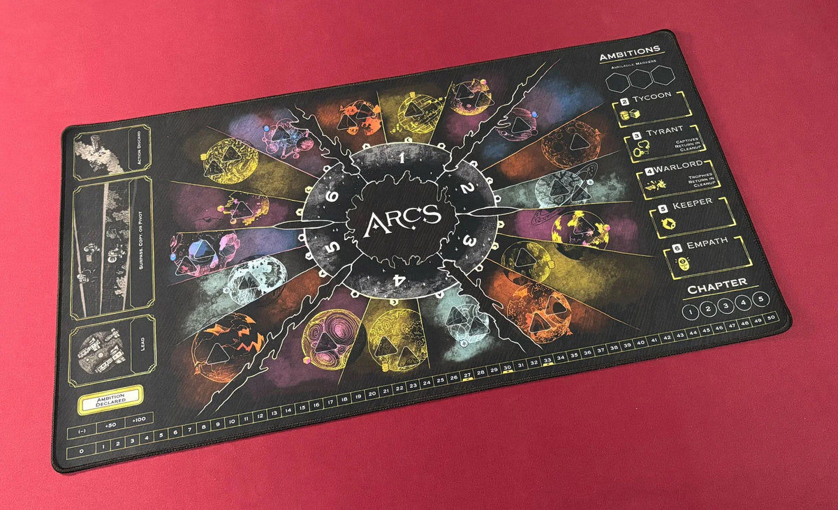 Arcs Big Bundle: Base Game, Playmat, Miniatures and Leaders & Lore Expansion, English