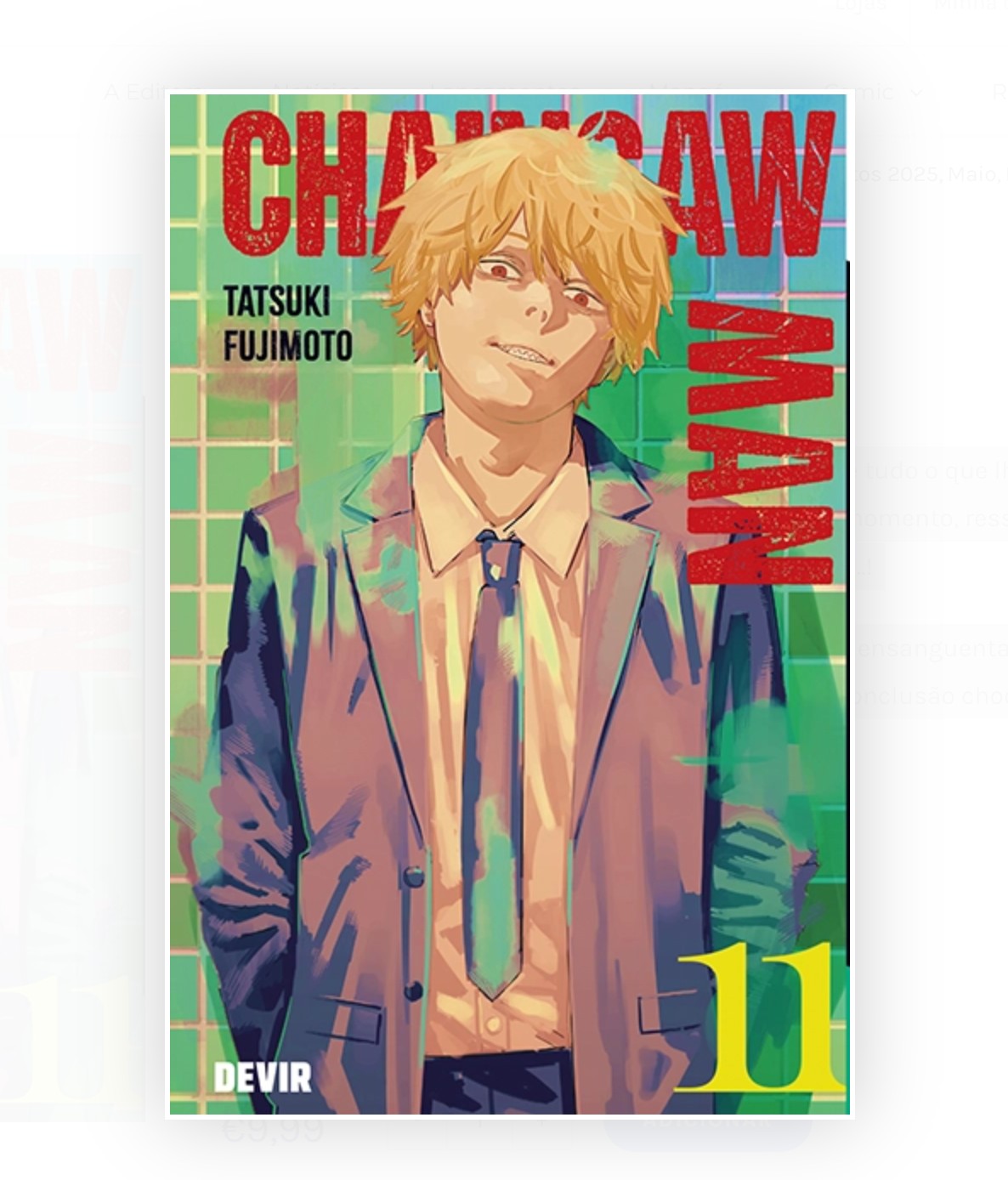 Chainsaw Man Vol. 11 Mangá em Portugûes, Tatsuki Fujimoto