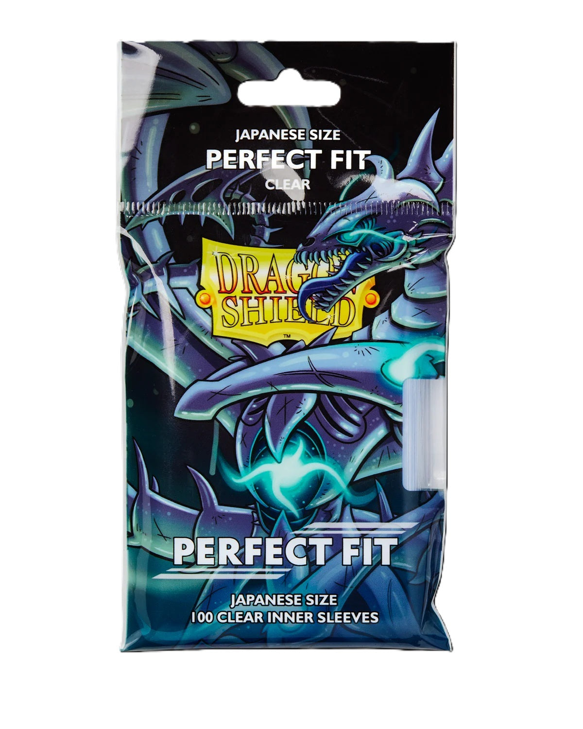 Dragon Shield Perfect Fit Toploading Clear Inner Sleeves for Japanese Sized Cards, Pack of 100