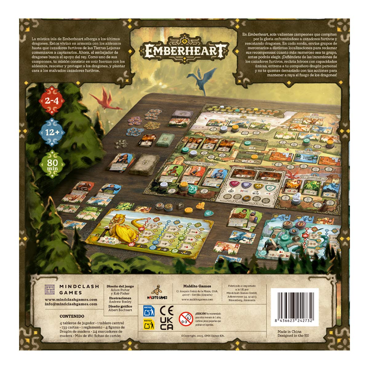 Emberheart Jogo de Mesa, Edicíon en Español