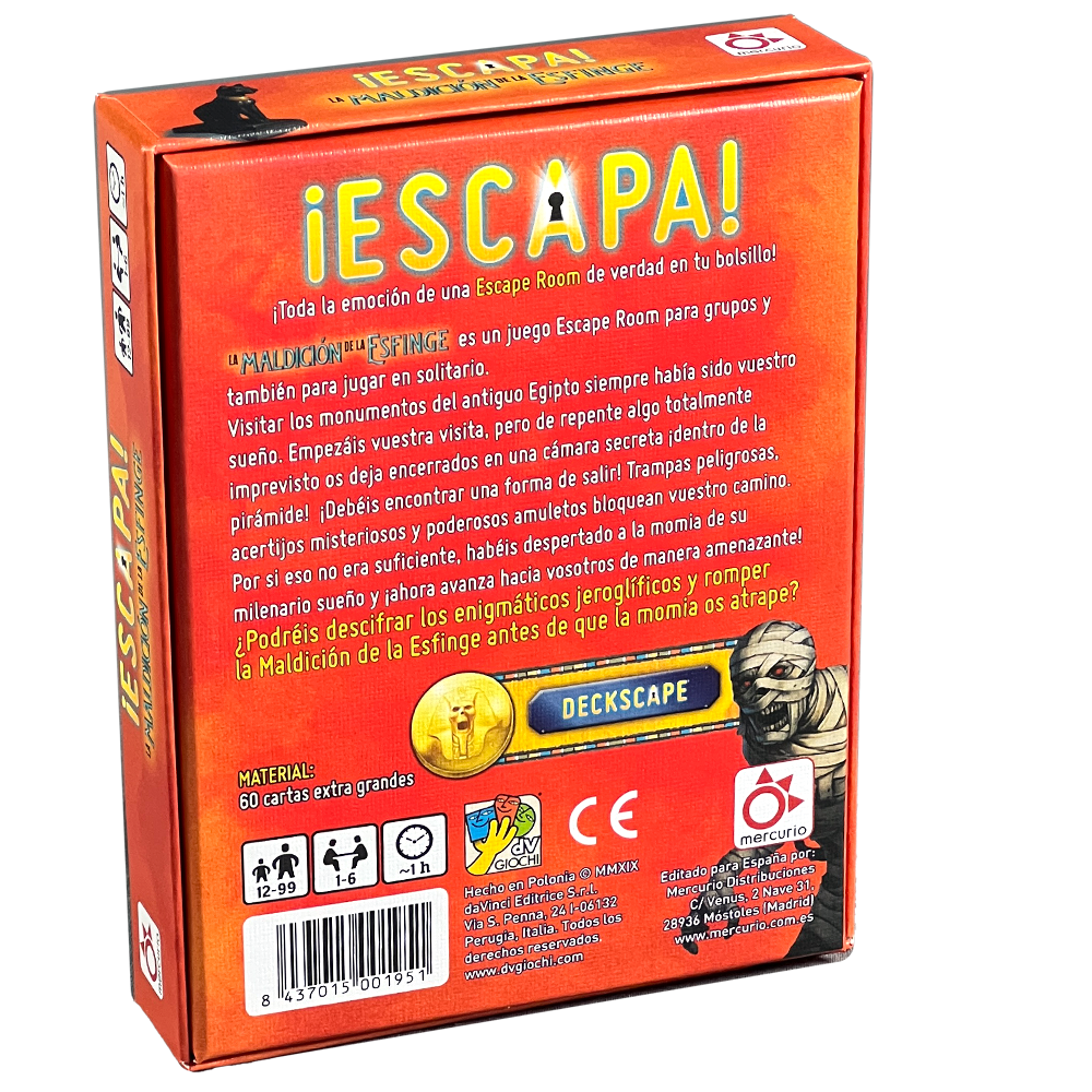 Escapa: La Maldición de la Esfinge, Edicíon en Español