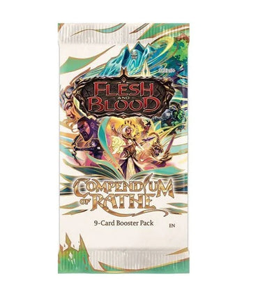 Flesh and Blood Compendium of Rathe Booster Display, 24 Packs of 16 Cards, English Edition