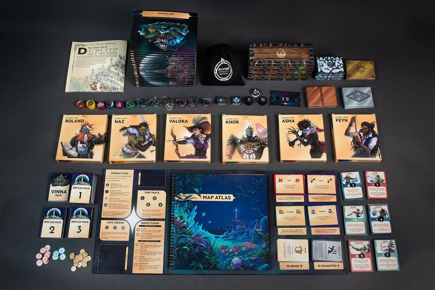 Kinfire Chronicles: Nights Fall, English Board Game