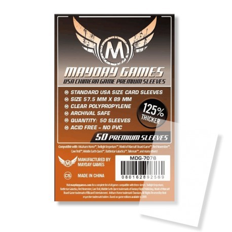 Fundas para tarjetas Mayday: Premium, paquete de 50