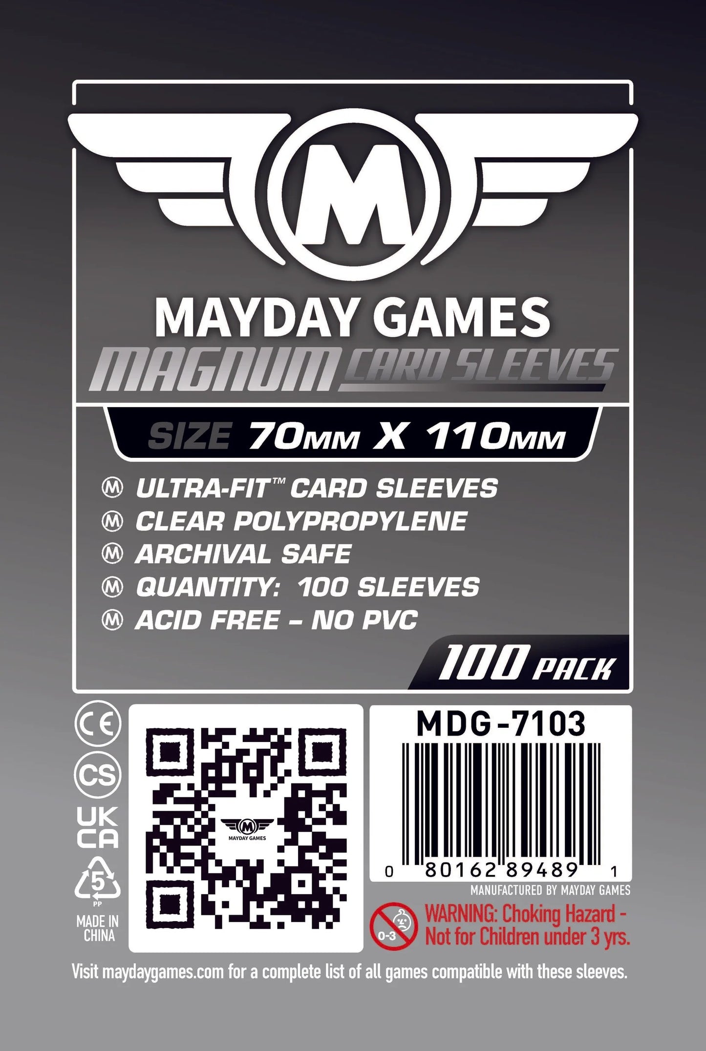 Fundas para cartas Mayday: normales, paquete de 100
