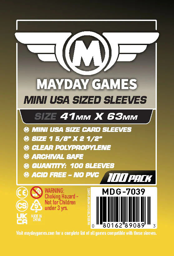 Fundas para cartas Mayday: normales, paquete de 100