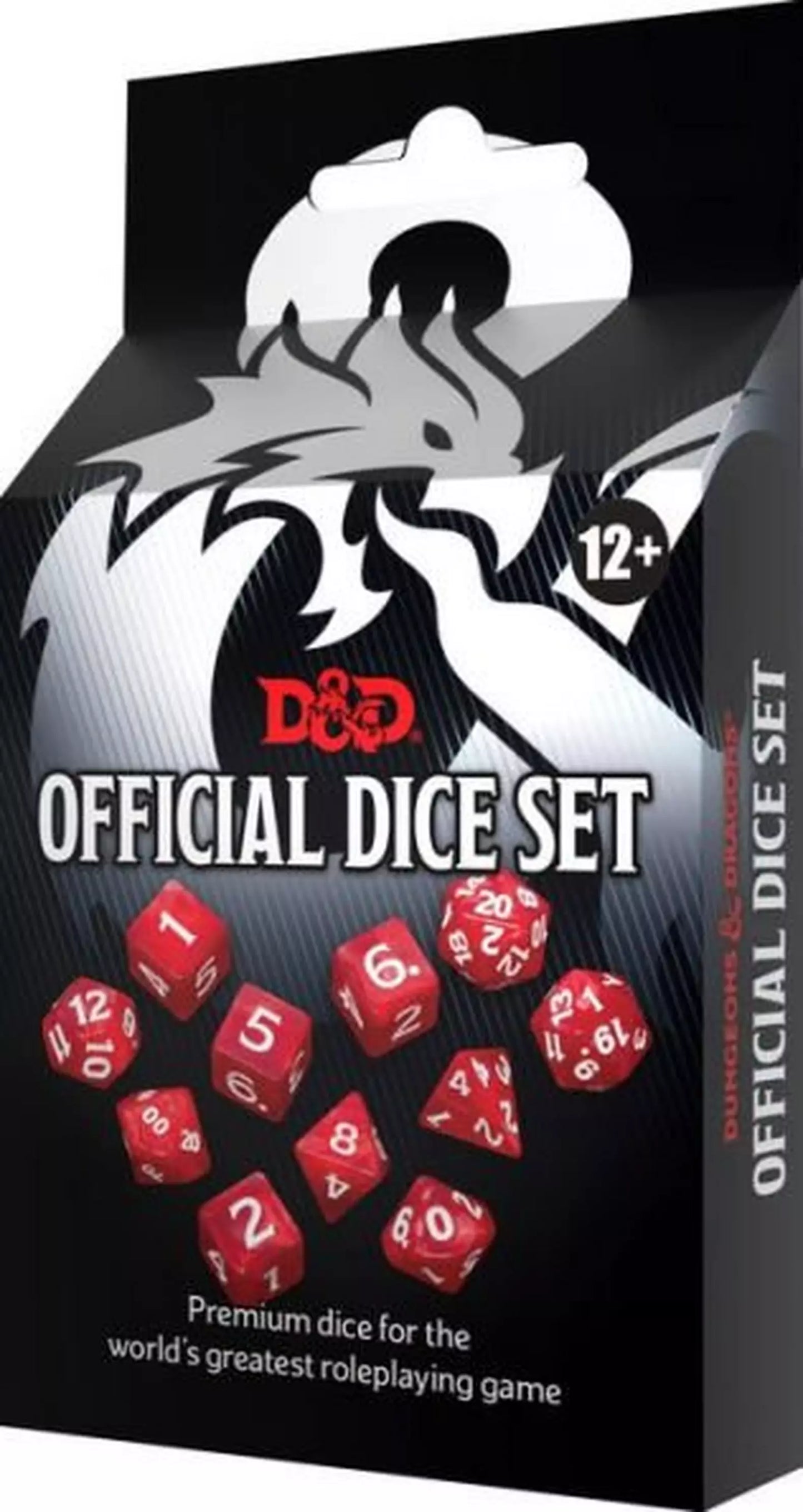 Juego de dados oficial de Dungeons & Dragons, 11 dados poliédricos