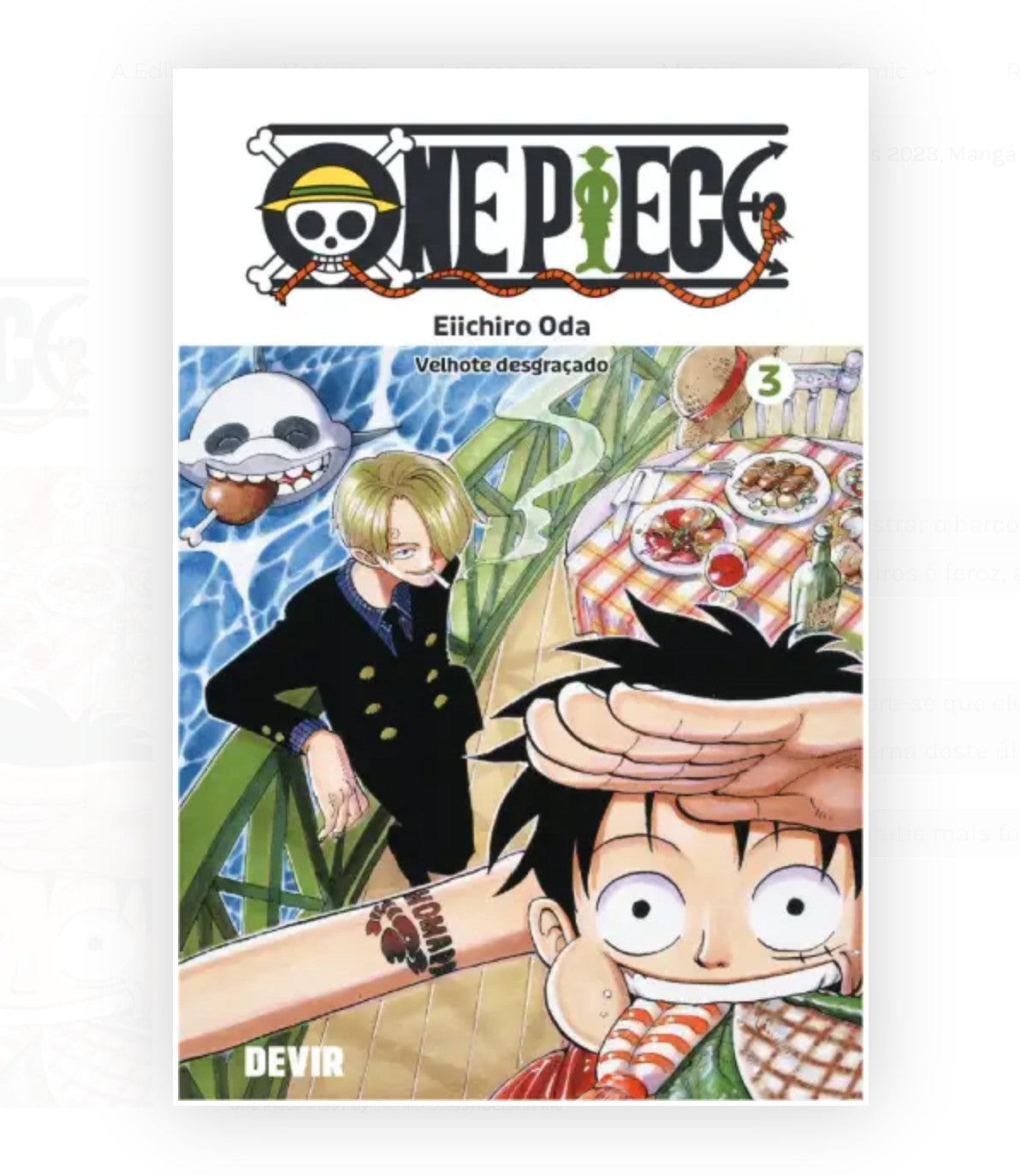 One Piece Vol. 3 Manga in Portuguese, by Eiichiro Oda