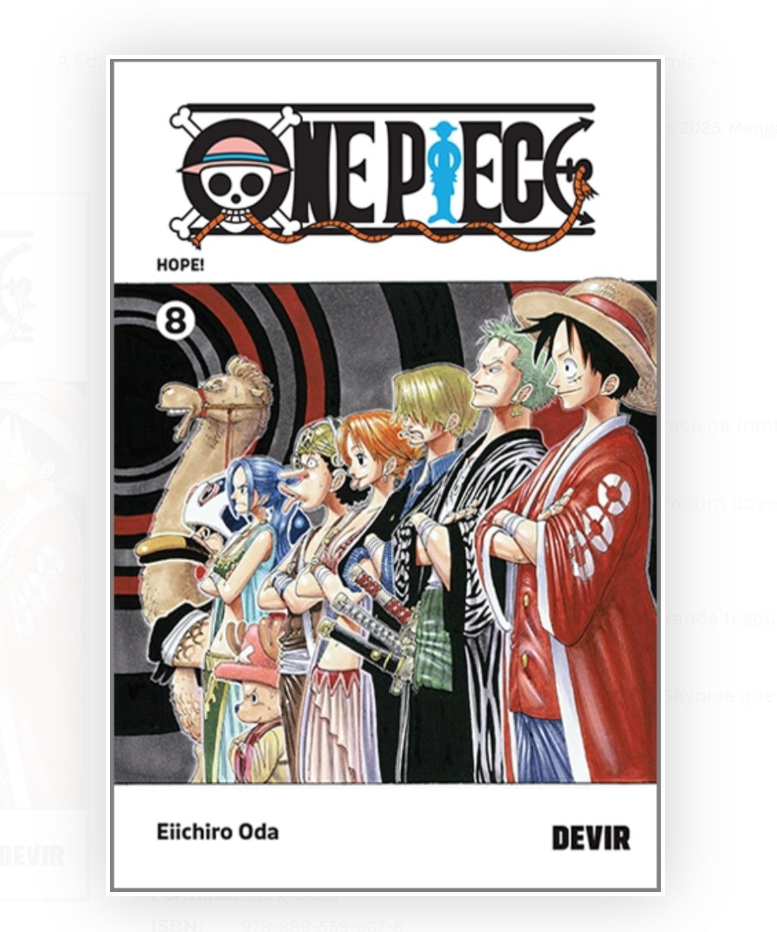 One Piece Vol. 8 Manga in Portuguese, by Eiichiro Oda