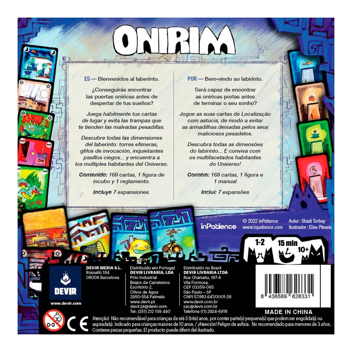 Onirim, Edição em Portugûes e Inglês