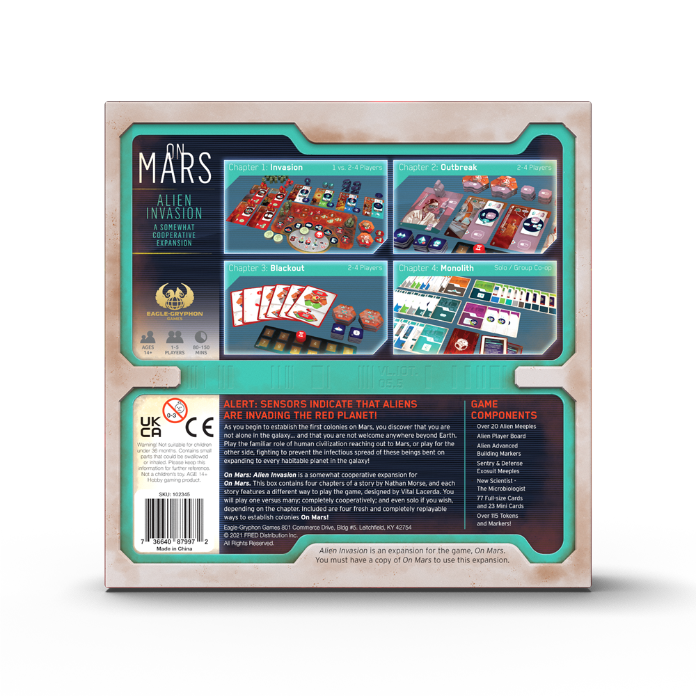On Mars: Alien Invasion Expansion, English Edition