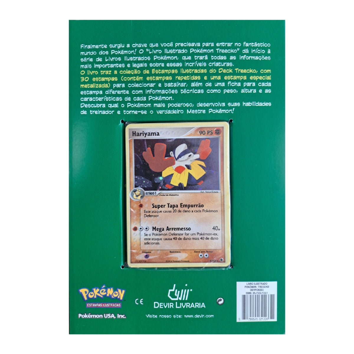 Pokemon Starter Set: Treeko com livro ilustrado, Edição em Portugûes