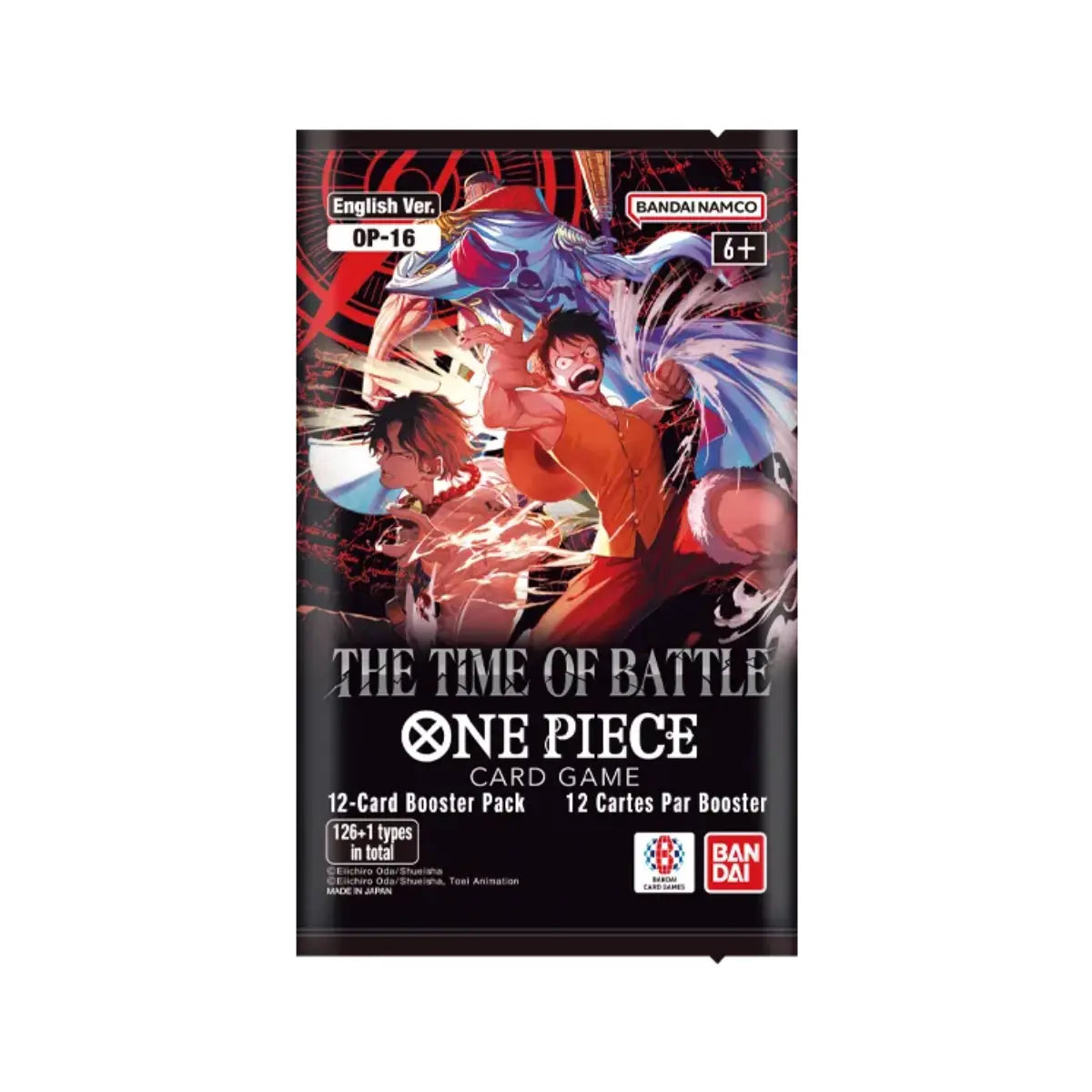 One Piece OP-16 The Time of Battle, Booster Pack of 12 Cards, English