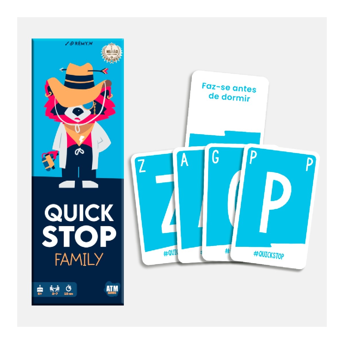 Quick Stop Family Jogo de Tabuleiro, Edição em Português