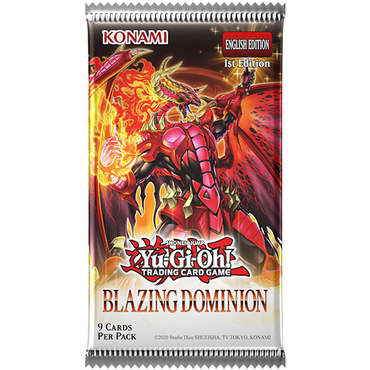 Yu-Gi-Oh Blazing Dominions Booster Display, 24 Packs of 7 cards, English Edition