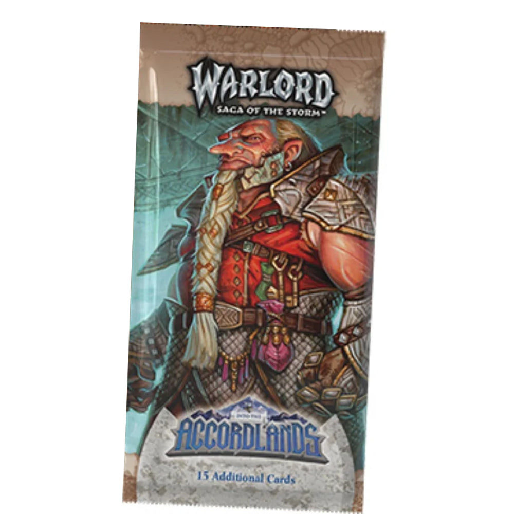 Warlord: Saga of the Storm - Into the Accordlands Booster Pack of 15 Cards, English