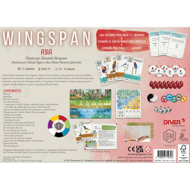Wingspan Asia, Edição em Portugûes