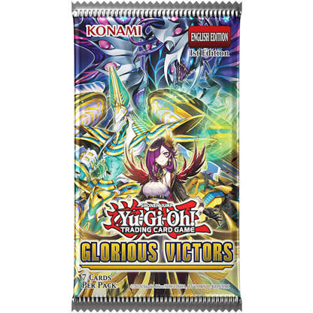 Yu-Gi-Oh Glorious Victors Booster Pack of 7 Cards, English