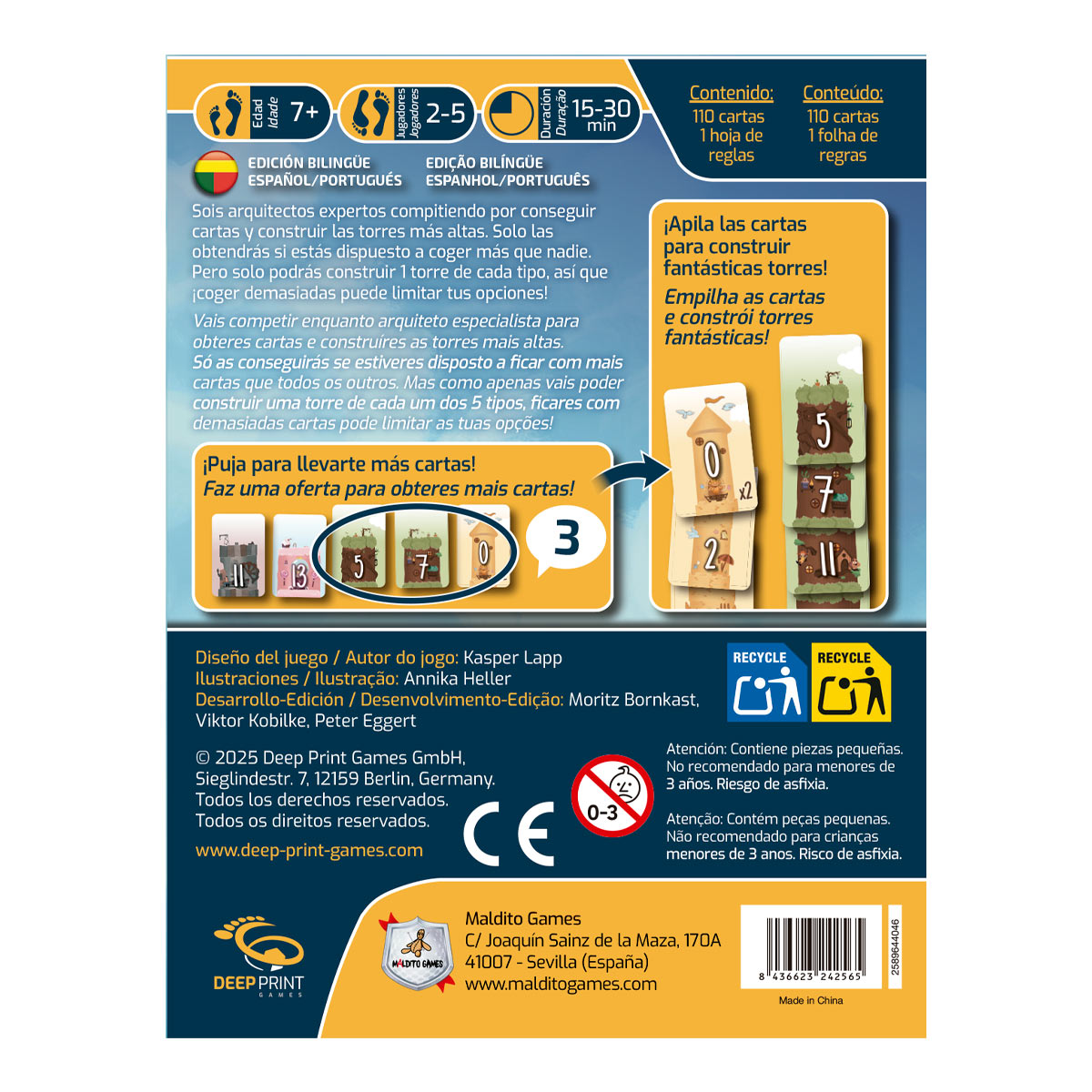 5 Torres, Edicão em Portugues e Espanhol