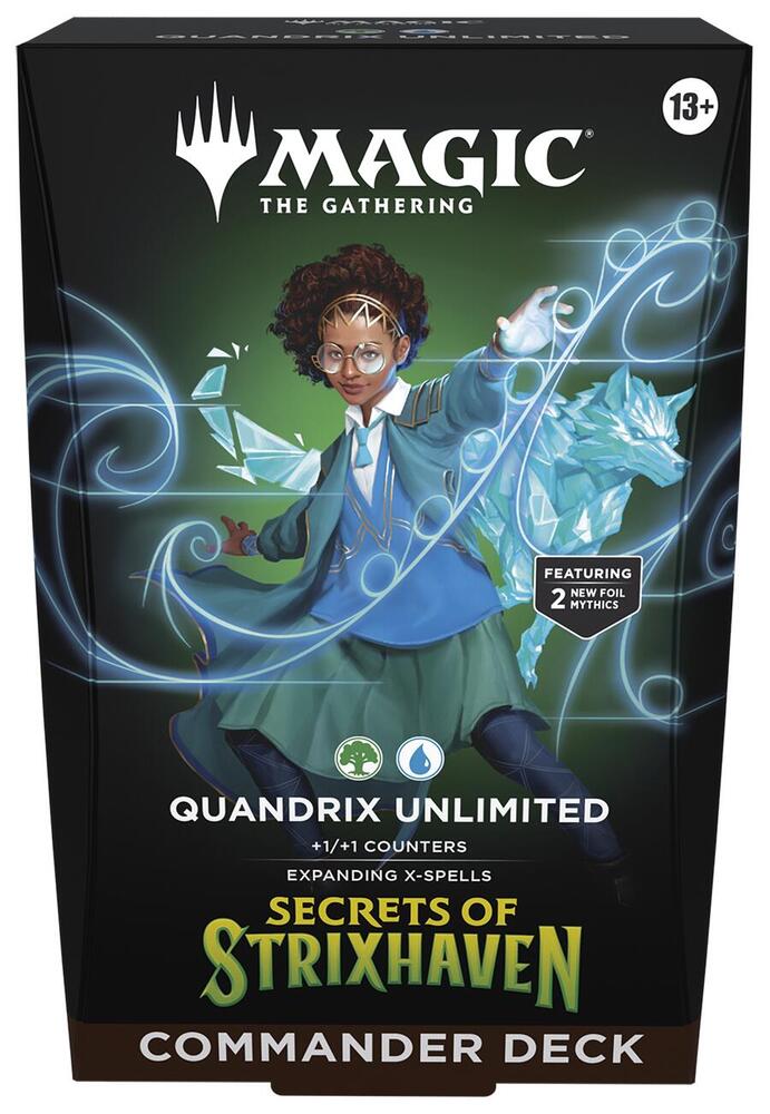 Magic The Gathering Strixhaven Commander Deck - Quandrix Unlimited, English Edition