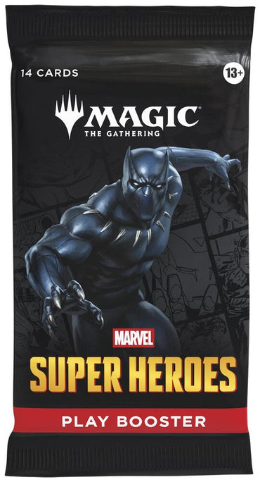 Magic The Gathering Marvel Super Heroes Play Booster Display, 30 Packs of 14 Cards, English Edition