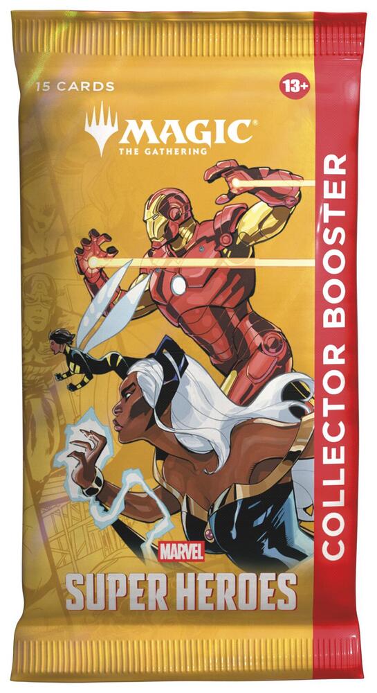Magic The Gathering Marvel Super Heroes Collector Booster Pack of 15 Cards, English Edition