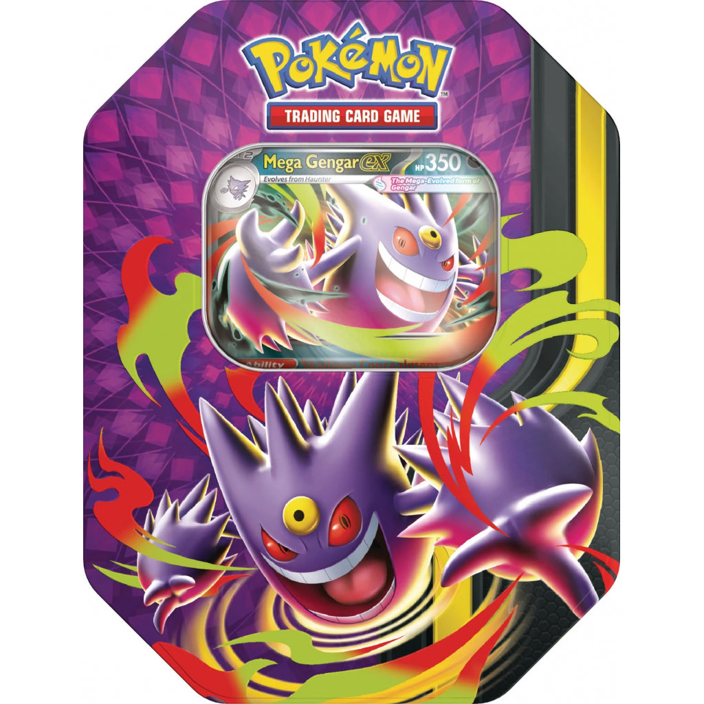 Pokemon Mega Moonlit Tin Featuring Mega Gengar Ex, English Edition