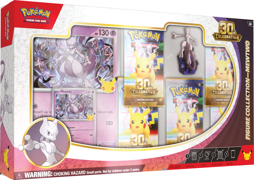 Pokemon 30th Celebration Figure Collection - Mewtwo, English Edition