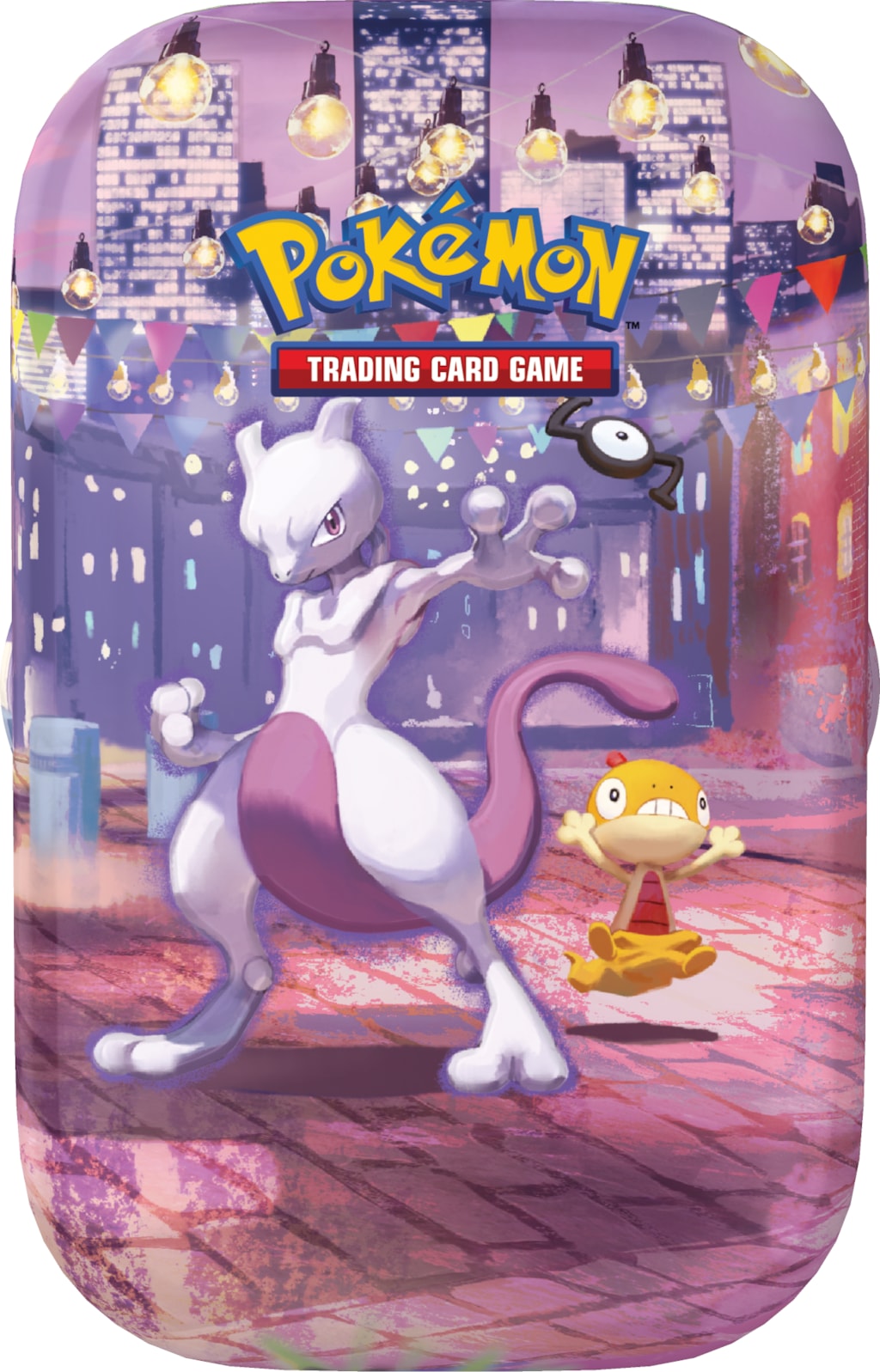 Pokemon 30th Celebration Mini Tin - Mewtwo & Scraggy, English Edition