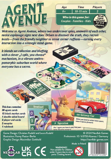 Agent Avenue, English Board Game