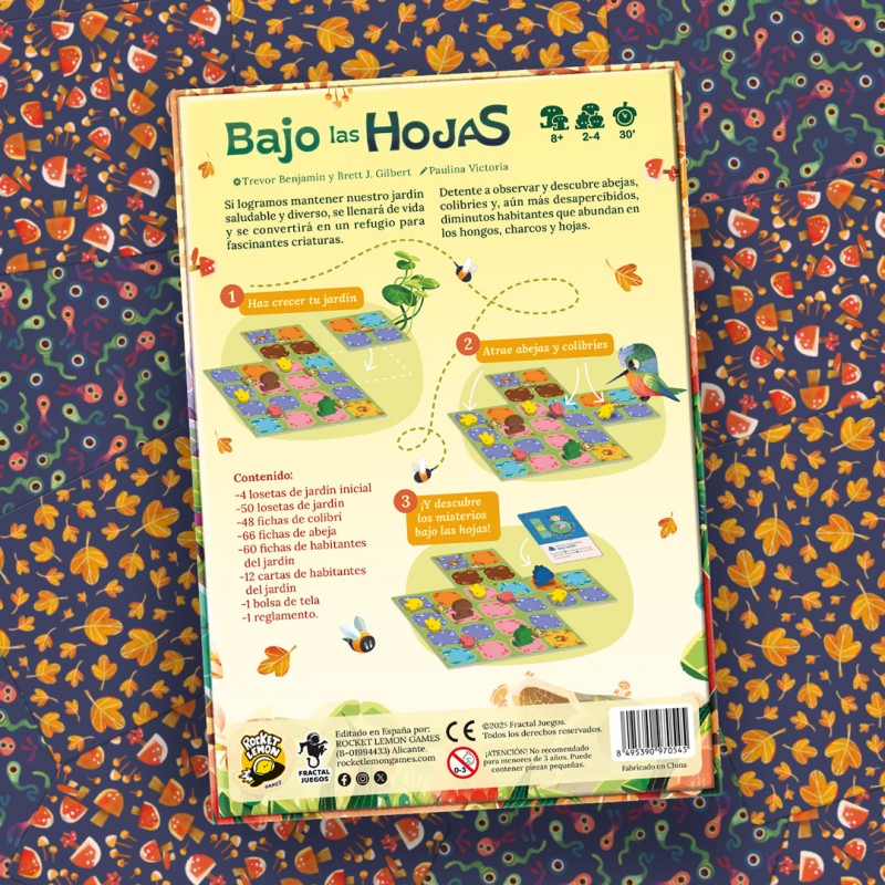 Bajo las Hojas, Juego de Mesa, Edicíon en Español