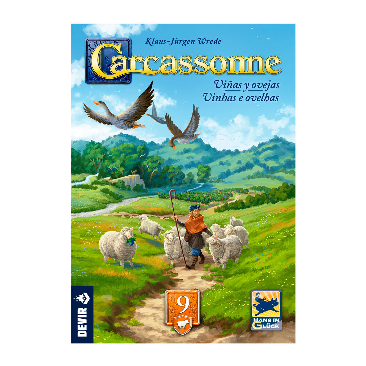Carcassonne Expansíon 9: Viñas y Ovejas, Edicíon en Español y Portuguesa