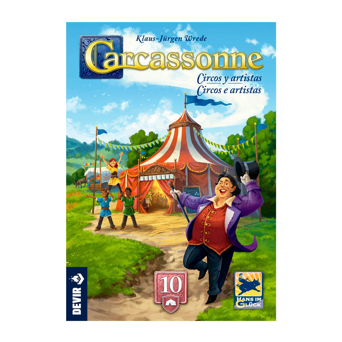 Carcassonne Expansíon 10: Circos y Artistas, Edicíon en Español y Portuguesa