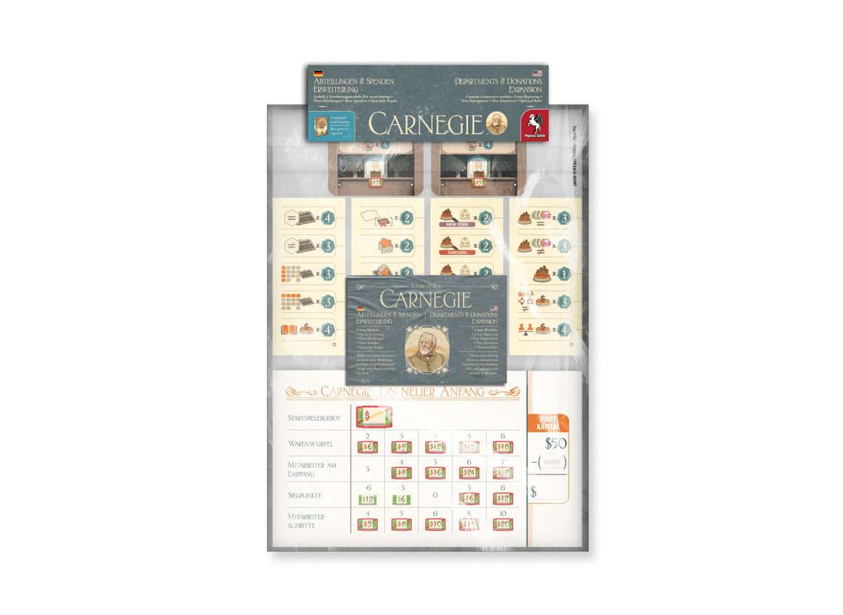 carnegie departments expansion jogo de tabuleiro