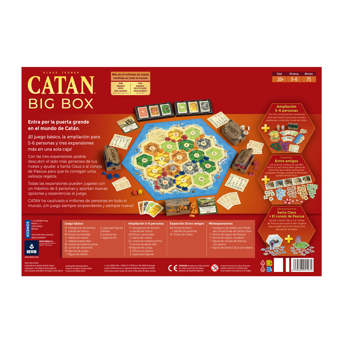Catan Big Box Juego de Mesa, Edicíon en Español