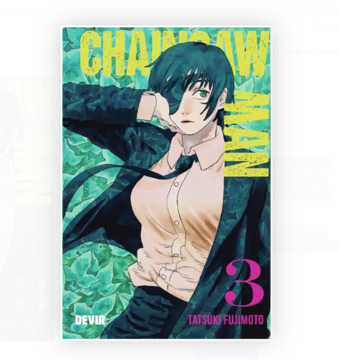Chainsaw Man Vol. 3 Mangá em Portugûes, Tatsuki Fujimoto