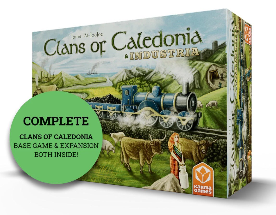 Clans of Caledonia Bundle, Base Game + Industria Bundle, English Edition