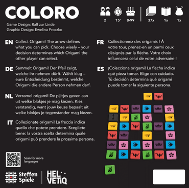 Coloro Board Game, English Edition