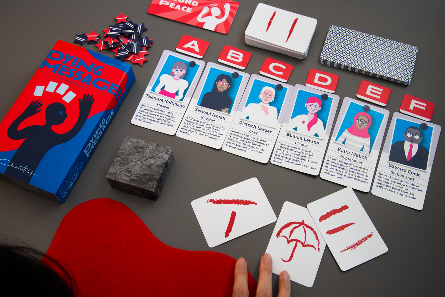 Dying Message Board Game, English Edition