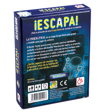 Escapa: La Prueba Final, Edicíon en Español