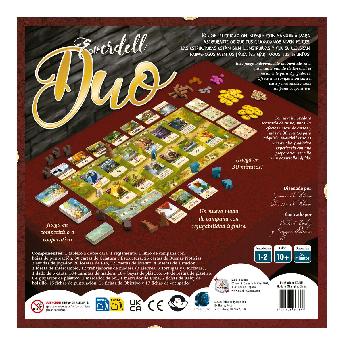 Everdell Duo Juego de Mesa, Edicíon en Espãnol