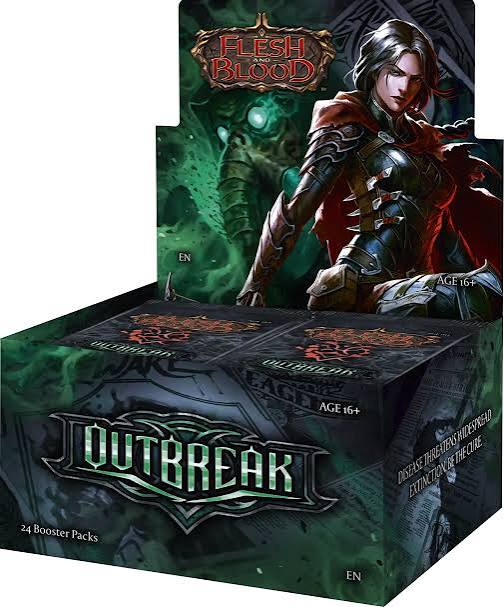 Flesh and Blood Outbreak: Booster Display, 24 Packs of 16 Cards, English