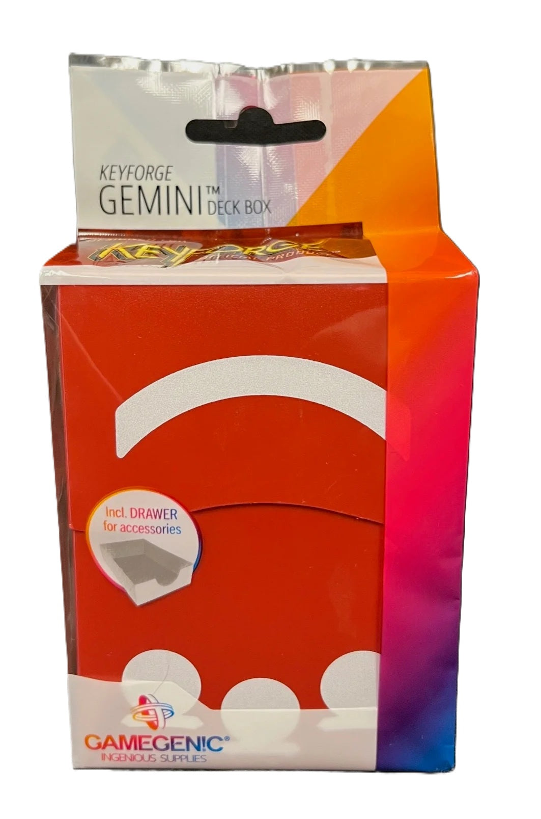 KeyForge Gemini Deck Box, Red