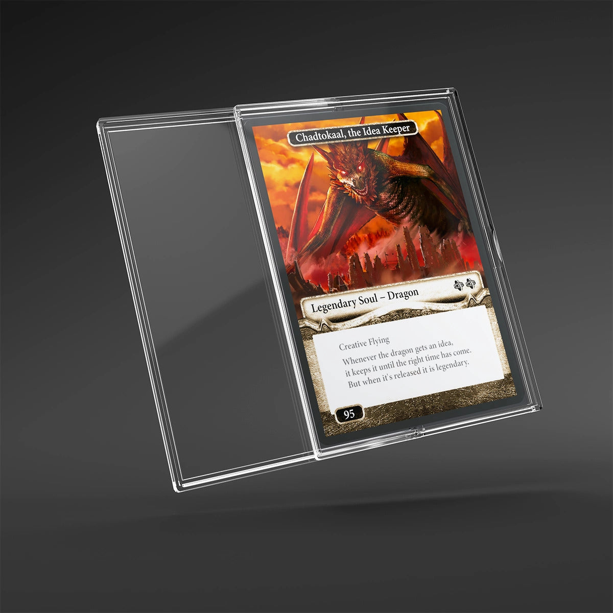 Estuche para cartas Gamegenic Slide, 68 x 94, transparente, paquete de 12