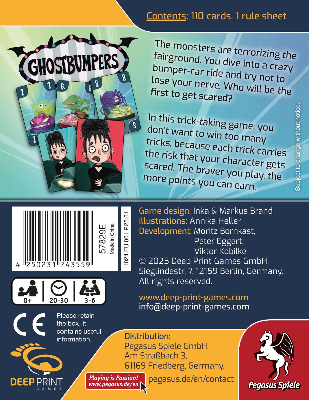 Ghostbumpers Board Game, English Edition